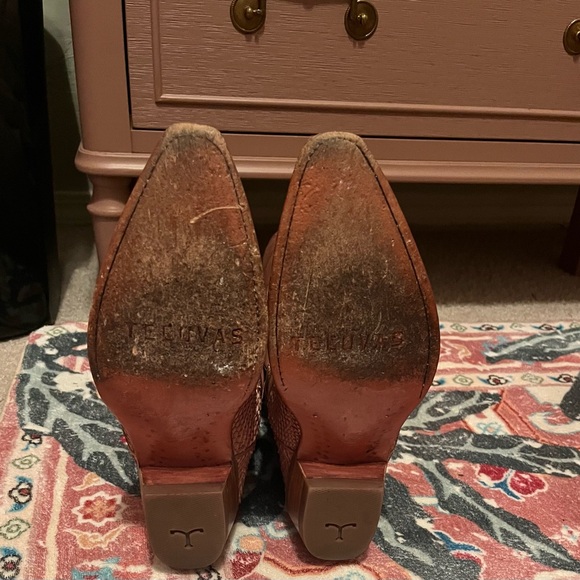 Tecovas Annie Dusty Rose Python Boots 6.5 - Picture 6 of 9